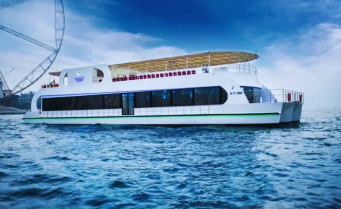 Mona Lisa Dinner Cruise Dubai Marina luxury dhow cruise view
