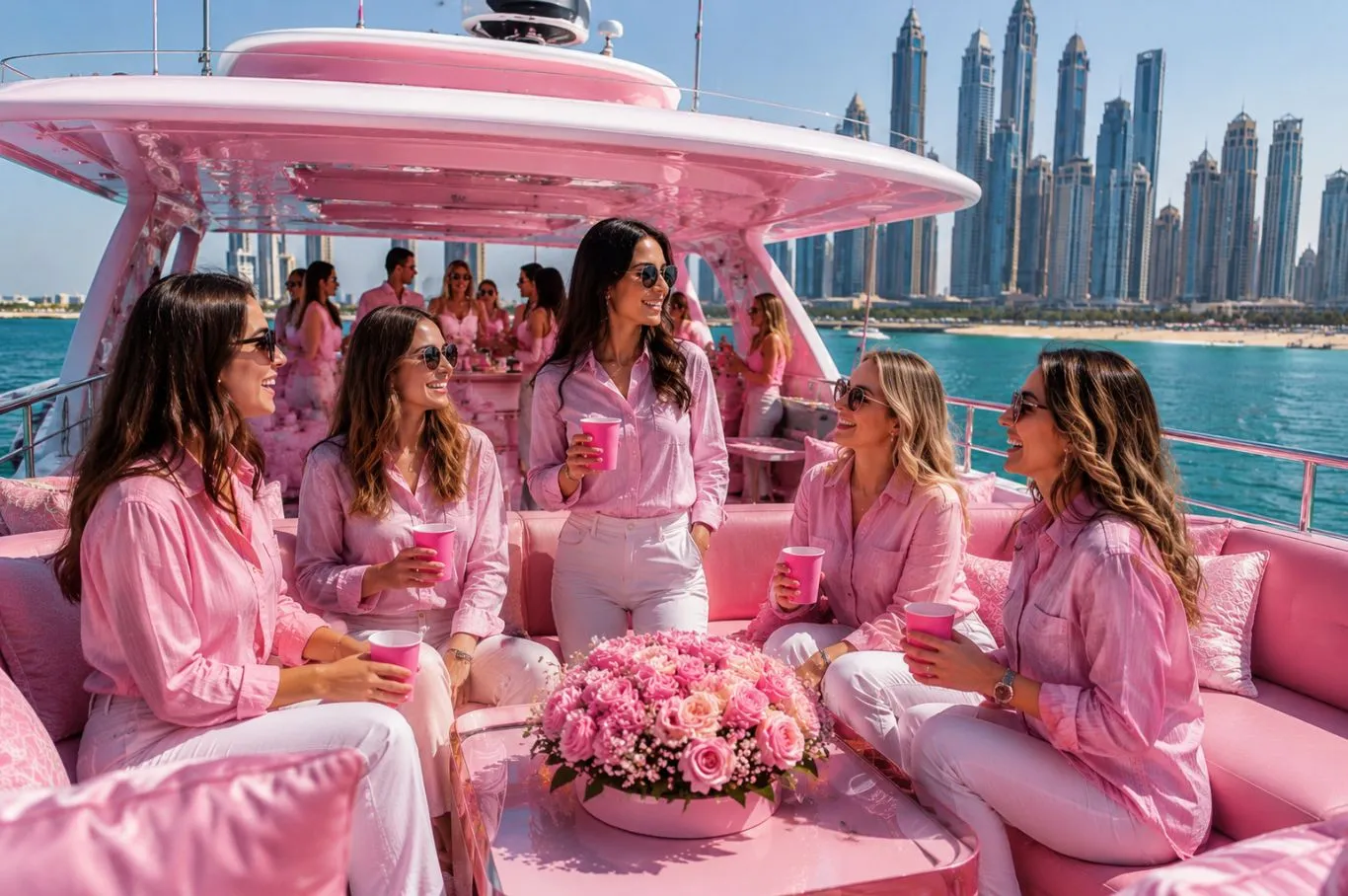 Luxury Pink Yacht Party