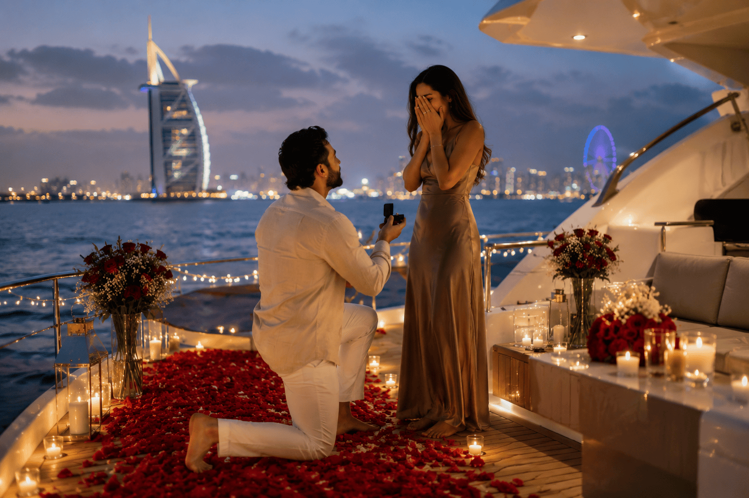 Marriage Proposal on Yacht