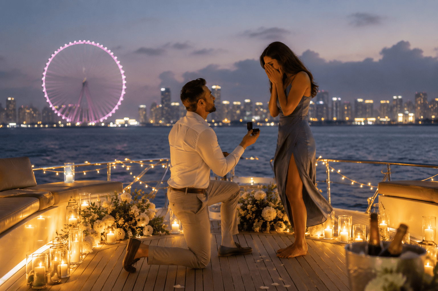 Romantic Yacht Proposal