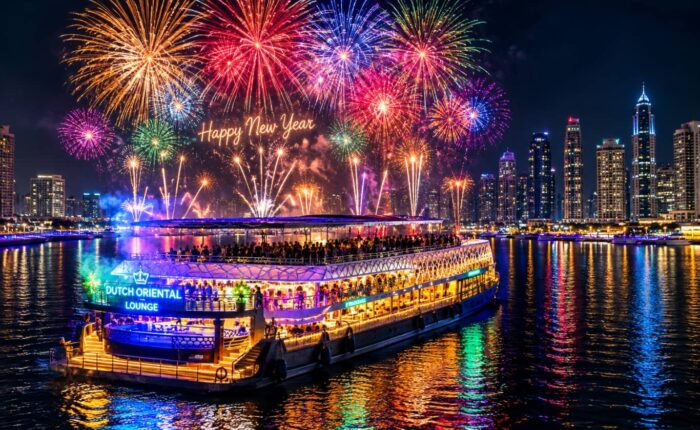 New Year Lotus Mega Dinner Cruise Dubai with spectacular fireworks
