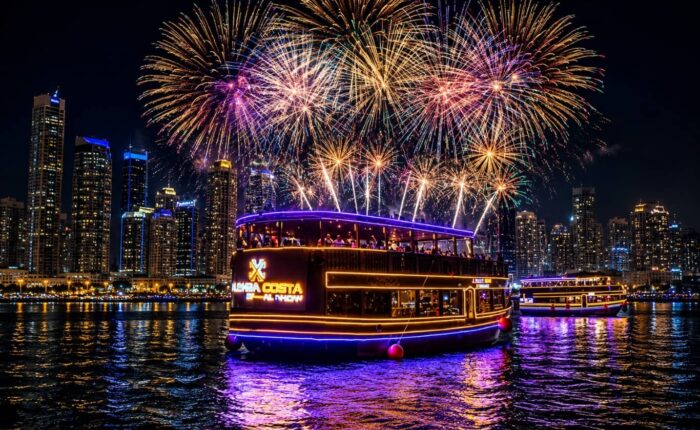 New Year Premium Gala Cruise Dubai with luxury dinner and entertainment