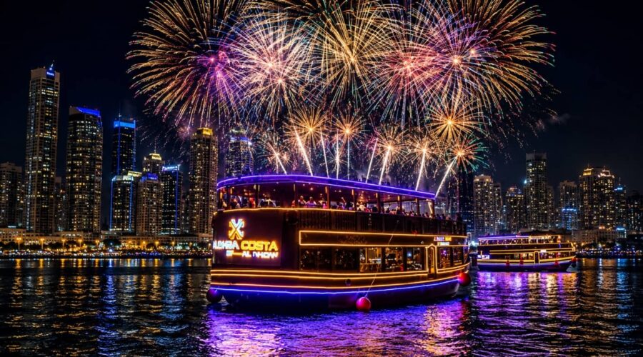 New Year Premium Gala Cruise Dubai with luxury dinner and entertainment